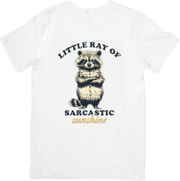 Thumbnail for Little Ray Of Sarcastic Sunshine Raccoon T-Shirt | Funny Sassy Animal Graphic Tee