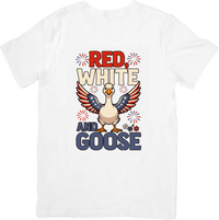 Thumbnail for Red White & Goose Patriotic T-Shirt | Funny American Flag Goose Graphic Tee | USA Gift
